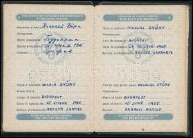 1955 Képzőművészek és Iparművészek Szövetsége igazolvány, benne Domanovszky Endre, Kádár György, Győ...