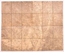 cca 1908-1910 Vegyes térkép tétel, 3 db: 
Kassa és környéke, Marosvásárhely és környéke, Eszék és k...