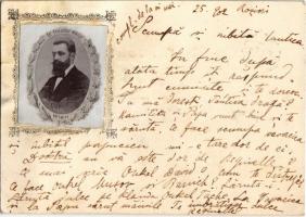 1902 Herzl Tivadar, a cionizmus megalapítója. Beragasztott fotó / Dr. Theodor Herzl, father of modern political Zionism. glued photo