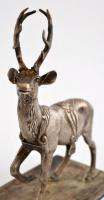 Ezüst (Ag.) csodaszarvas, jelzett, talapzaton, ragasztott, m: 13 cm, bruttó 289 g