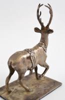 Ezüst (Ag.) csodaszarvas, jelzett, talapzaton, ragasztott, m: 13 cm, bruttó 289 g