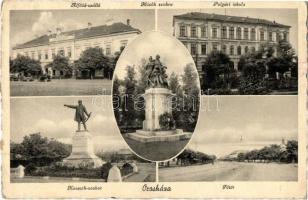 16 db régi magyar városképes lap / 16 pre-1945 Hungarian town-view postcards