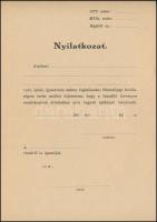 cca 1943 2 db nyilatkozat nem zsidó származásról