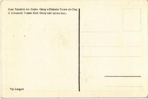 Magyarléta, Liteni; A Kolozsvári Tenisz Klub Géczy-vári (Léta vára)  turistaháza. Tip Lengyel / tour...