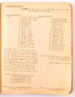 cca 1937-1948 Az UTE atlétáinak névsora, atlétikával kapcsolatos újságkivágások, stb., kézzel vezete...