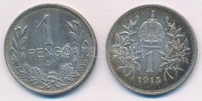 Vegyes: 1939. 1P Ag + Ausztria 1915. 1K Ag "Ferenc József" T:1-