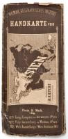 1874 Ázsia térképe. 1:20.000.000, Weimar, Geog. Institut, szakadásokkal, a boríték szakadt, ragasztott, 58x68 cm.