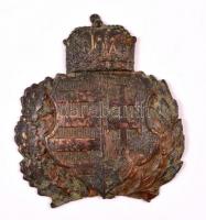 Magyar címer, bronz, 9×7,5 cm