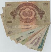 1944. 1P-100P (10x) "A Vöröshadsereg Parancsnoksága" T:III,III-,IV