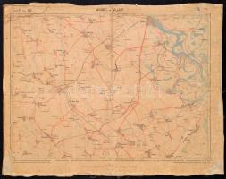 1898-1911 Vegyes térkép tétel, 5 db, Mohács és Villány, Pincehely, Dunaföldvár és Szabadszállás, Haj...