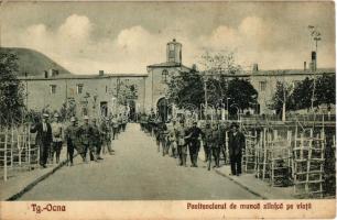 Targu Ocna, Aknavásár; Penitenciarul de munca zilnica pe viata / daily labor of the prison, soldiers