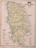 cca 1900-1940 Vegyes magyar térkép tétel, 25 db, benne vármegye térképekkel, közte: Verőce ,Borsod, ...