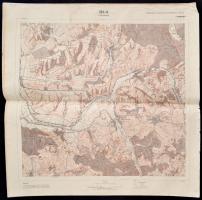 1967 Vegyes magyar térkép tétel, 5 db, Magyarszék, Berkesd, Felsőmindszent, Kaposszekcső, Sásd, 1:25.000. Bp., M. N. Térk. Int., foltos 47x47 cm.