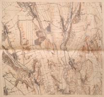 1967 Vegyes magyar térkép tétel, 5 db, Magyarszék, Berkesd, Felsőmindszent, Kaposszekcső, Sásd, 1:25...