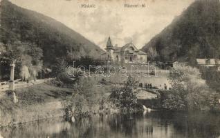 Miskolc, Hámori tó, Weidlich villa. Orosz Ferenc felvétele és kiadása - képeslapfüzetből (Rb)