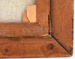 cca 1850 Jelzés nélkül: Az ifjú Ferenc József. Olaj, vászon, restaurált, keretben,  93×74 cm / cca 1...