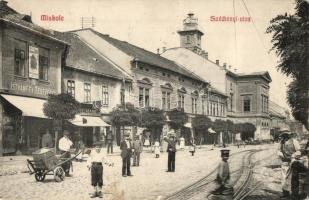 1911 Miskolc, Széchenyi utca, Tűzoltó torony, Istvánffy Testvérek üzlete. Kiadja Fodor Zoltán 43. (fl)
