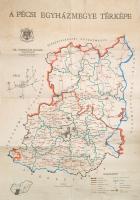 cca 1940-1975 Vegyes térkép tétel, Pécs úthálózata (1:7500), Pécsi egyházmegye térképe (1:180.000, B...