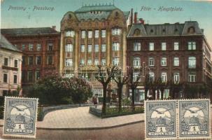 15 db régi magyar és történelmi magyar városképes lap / 15 pre-1945 Hungarian and Historical Hungari...