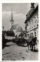 1940 Dés, Dej; bevonulás / entry of the Hungarian troops + 1940 Dés visszatért So. Stpl.