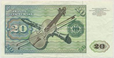 NSZK 1980. 20M T:III 
FRG 1980. 20 Mark C:F