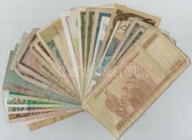 30db-os vegyes külföldi bankjegy tétel, közte Afganisztán Csehszlovákia, NDK, Románia T:II,III,III-
...