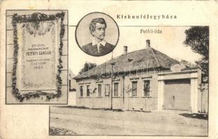 1922 Kiskunfélegyháza, Petőfi Sándor, Petőfi ház. Kiadja Roykó B. (r)