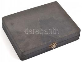 WMF ezüstözött fém kanál készlet ( 12 db), eredeti dobozában, aranyozott fejjel, jelzett,  h:10,5 cm...