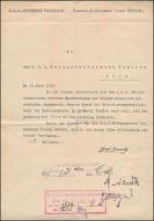1915 A k. u. k. Marinetechnische Komitee-nek Polába címzett levél