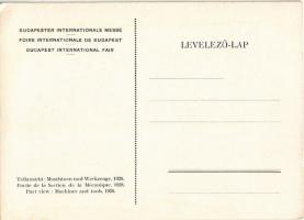 1928 Budapest, Nemzetközi Vásár, Gépipari csoport, Kiscsarnok, Kirchner Ernő és társa, Kollárit műsz...