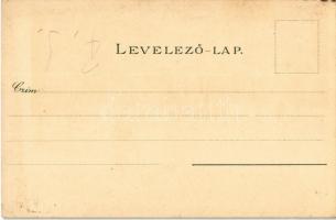 Budapest VIII. Múzeum körút, villamos. Kuenstlerpostkarte No. 1934. von Ottmar Zieher, litho s: Raou...