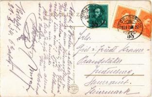 1934 Kópháza, Kohlenhof; Unger Ferenc Nagyvendéglője, automobil, utcakép. TCV card  (EB)