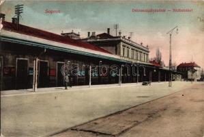 1915 Sopron, Déli vasút pályaudvar / Südbahnhof / railway station (EK)