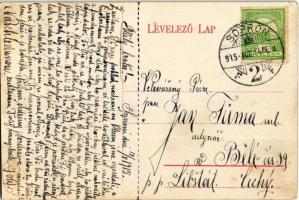 1915 Sopron, Déli vasút pályaudvar / Südbahnhof / railway station (EK)