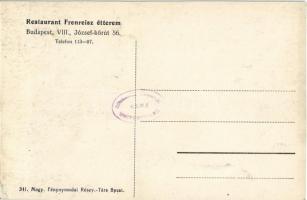 Budapest VIII. Frenreisz István étterme, terasz. József körút 56