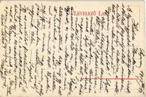 1913 Sopron, Ötvös utca, Royal Nagykávéház, montázs automobillal