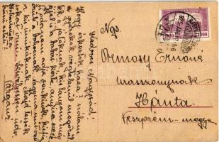 1925 Bük, Hangya szövetkezet üzlete, Kálmán fényirda kiadása  + "Nagykanizsa-Wien" mozgópo...