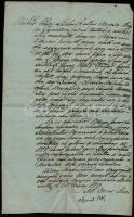 1833 Kiskunszabadszállás város szerződése a jakabszállási legelő bérletéről.