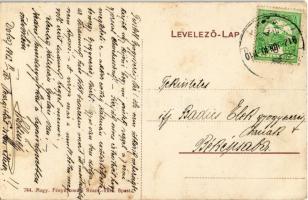 1912 Doboz, Szövetkezeti üzlet és utca, postaépület (EK)