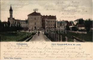 1904 Veszprém, Angol kisasszonyok zárdája és M. kir. Posta hivatal. Kiadja Köves Béla
