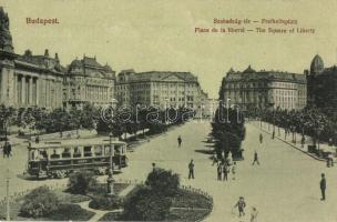 Budapest V. Szabadság tér, villamos