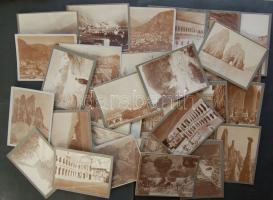 FOTÓ tétel, 116 db 1900 körüli 8x11 cm keményhátú fotó, olasz és osztrák város és tájképek RAGÁNY PISTA jelzéssel