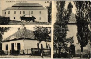 1930 Jánk (Jánkmajtis), Községháza, Római katolikus templom, Gróf Hadik Barkóczy kastély. Beck Ödön kiadása