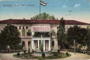 1917 Budapest II. Császár fürdő, magyar zászló (kopott sarok / worn corner)