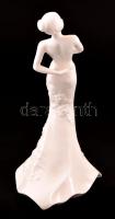 Coalport táncosnő, fehérmázas, jelzett (tervező:Neil Welch), apró kopás nyomokkal, m: 25 cm