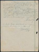 1932 Újpest, Gyurcsó György Faáru és Bútorgyára díszes fejléces levélpapírjára írt levél, rajta a gy...