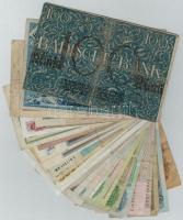 30db-os vegyes külföldi bankjegy tétel, közte Észtország, Jugoszlávia, Lengyelország, Mongólia, Szov...