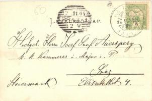 1904 Dunakiliti, Moson-Kiliti; Gróf Pálffy kastély, Római katolikus templom, Fő tér. Geber's An...