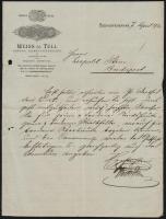1920 Székesfehérvár, Weiss és Tull Gabona-, Terménykereskedés és Juhbőrgyár fejléces levélpapírjára írt levél
