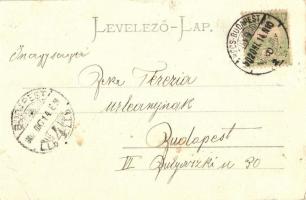 1902 Visegrád, várrom. Kiadja Holtság Károly (EB)